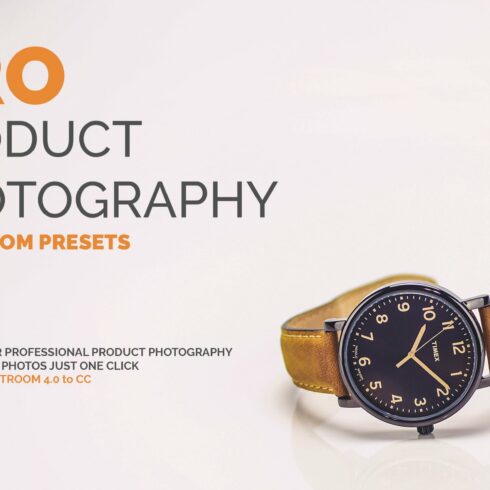 PRO Product Photography LR Presetscover image.
