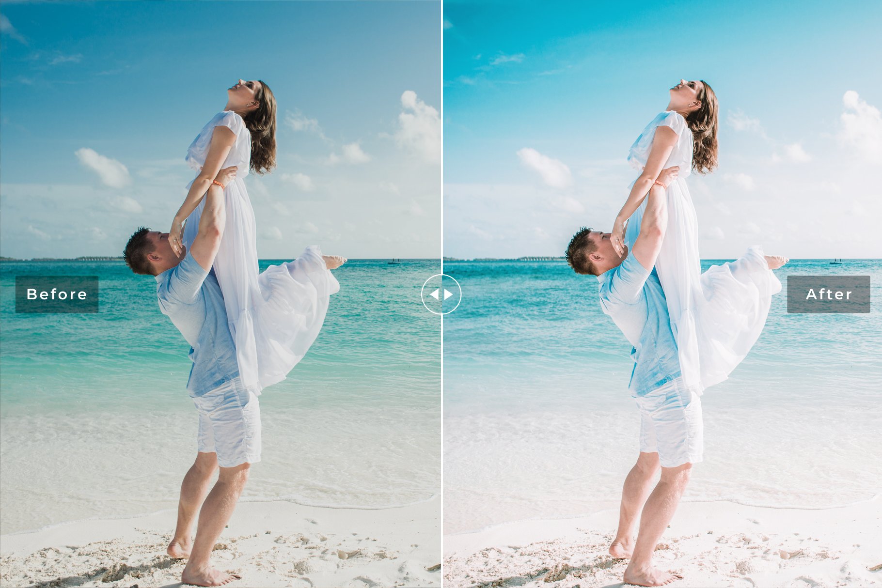 Aquamarine Lightroom Presets Packpreview image.