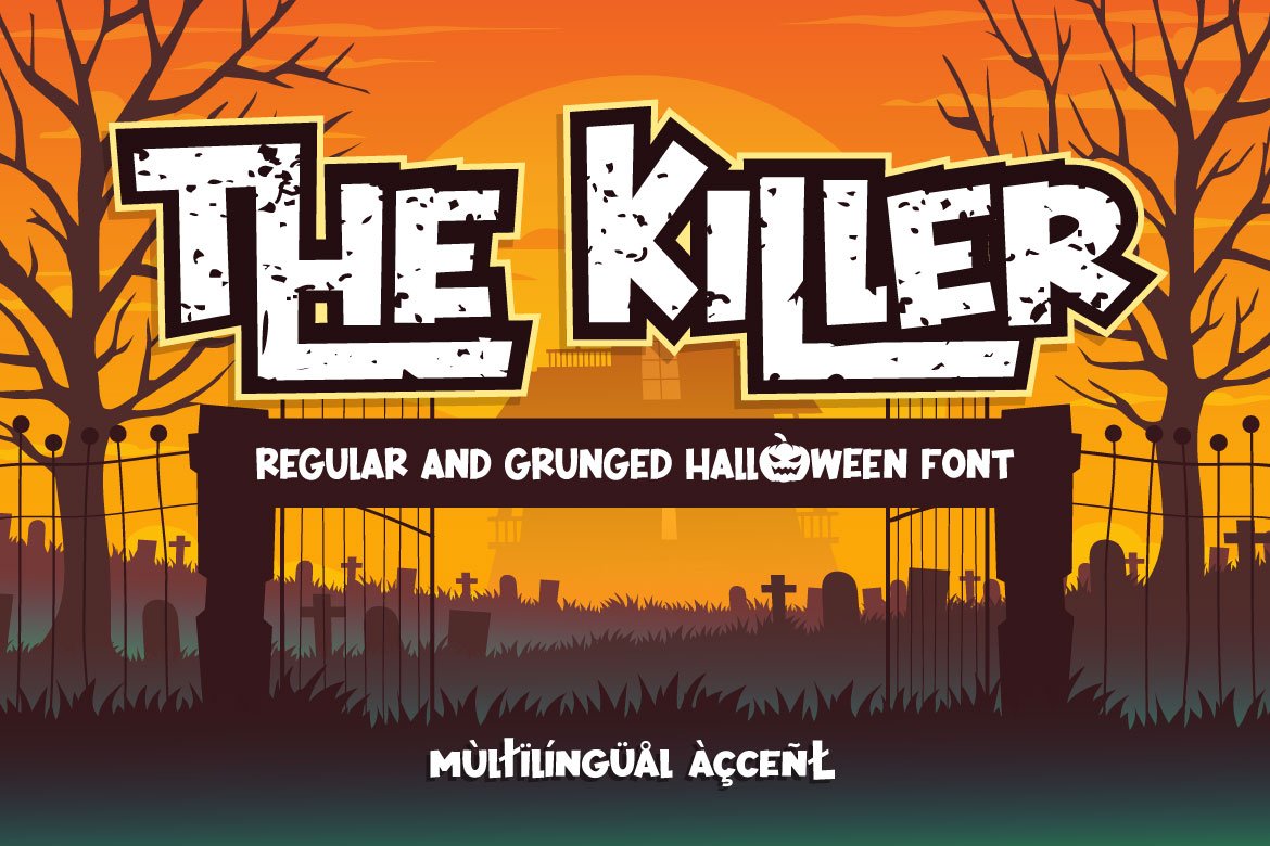 The Killer Halloween Family Font cover image.