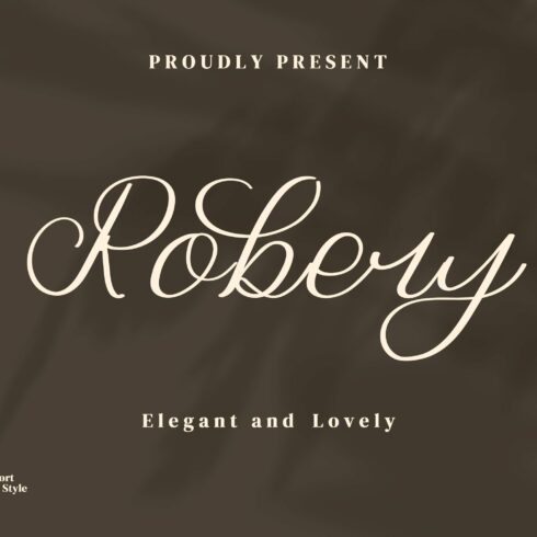 Roberry Script Fontscover image.