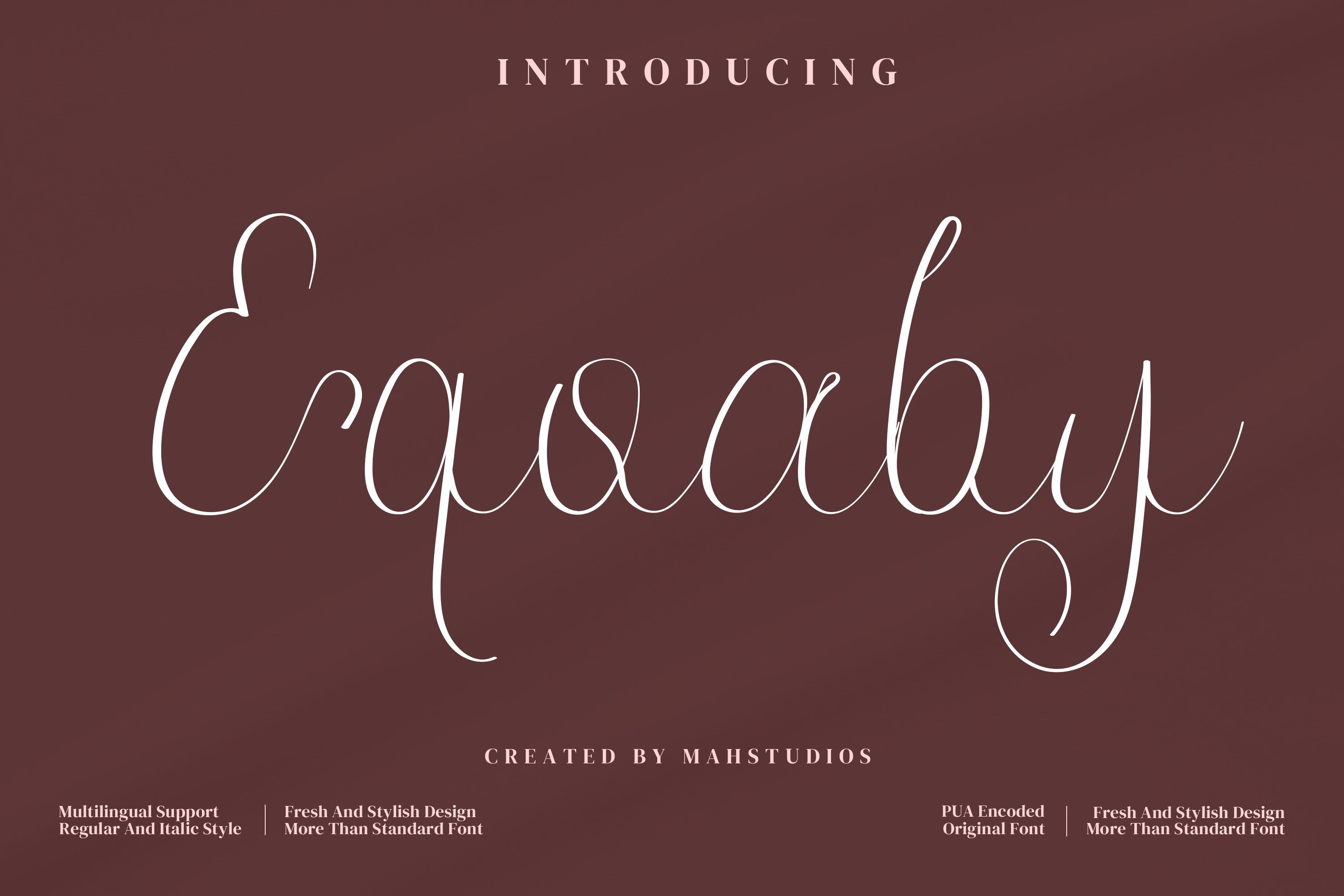 Eqoaby Script Fontscover image.