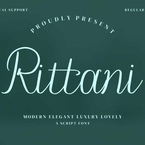 Rittani Script Fontscover image.