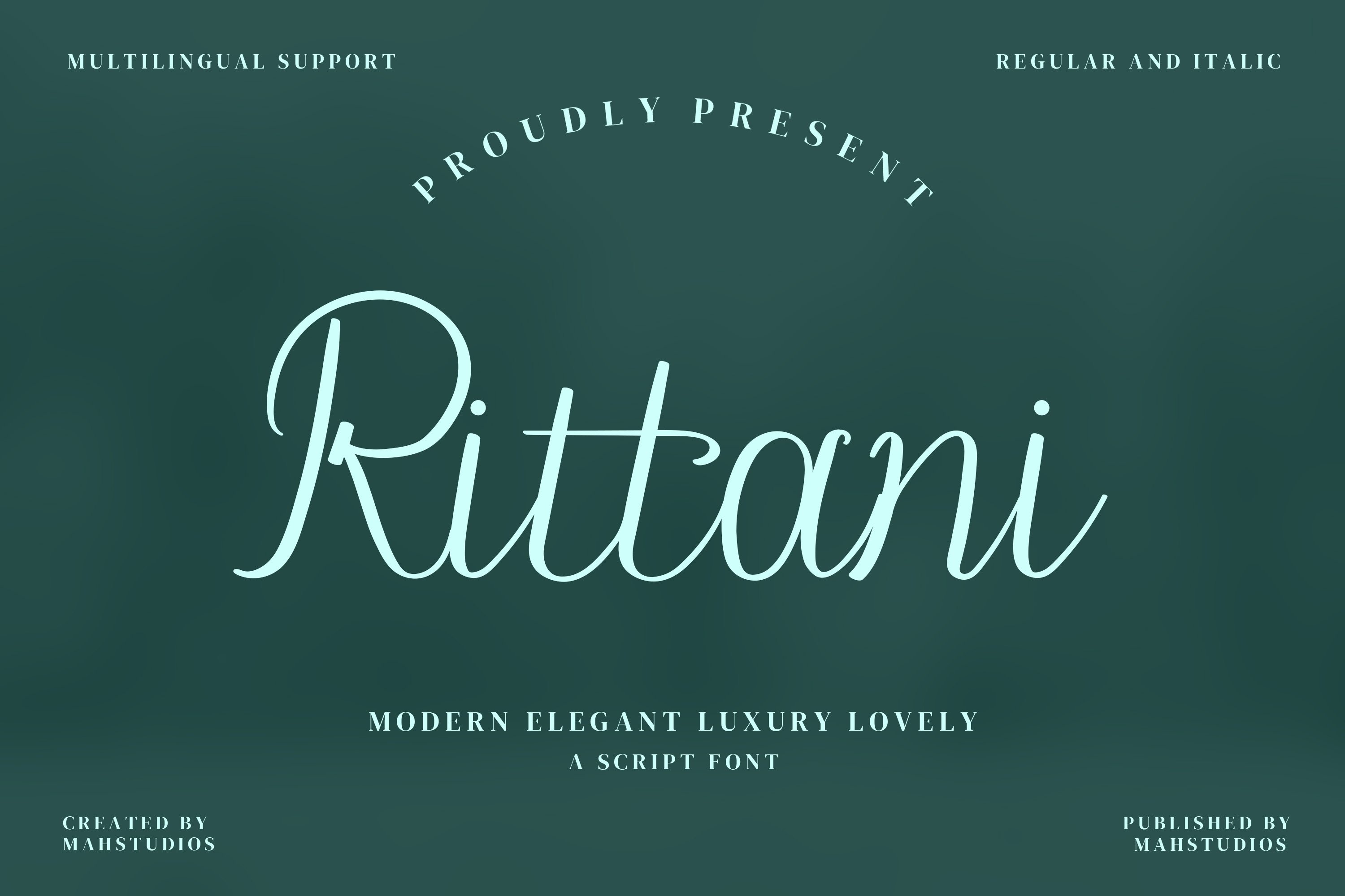 Rittani Script Fontscover image.
