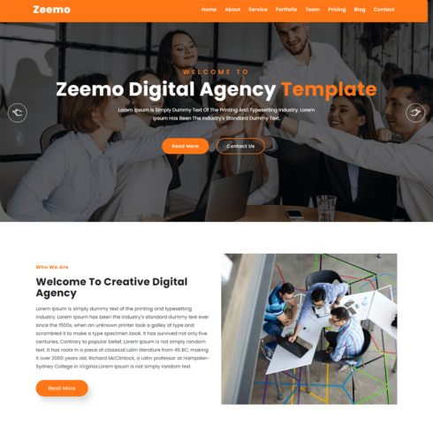 Digital Agency Business Website Theme cover image.
