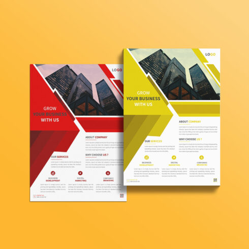 Creative business flyer design template cover image.