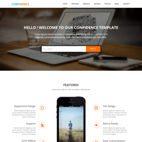 Confidence Digital Agency Website Theme cover image.