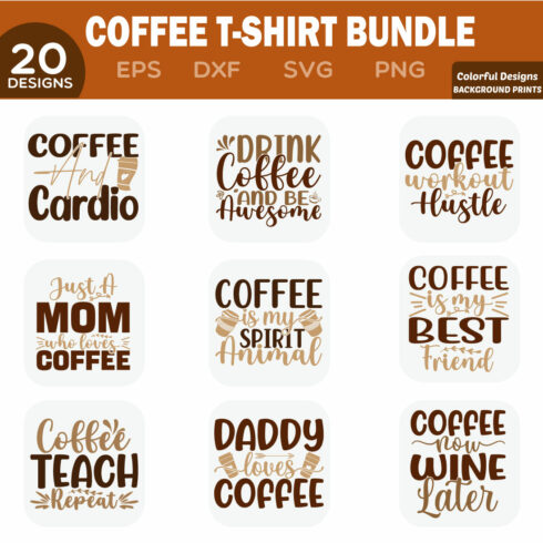 Coffee t-shirt Bundle cover image.
