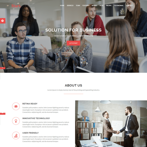 Corporate Business Agency Website Theme cover image.