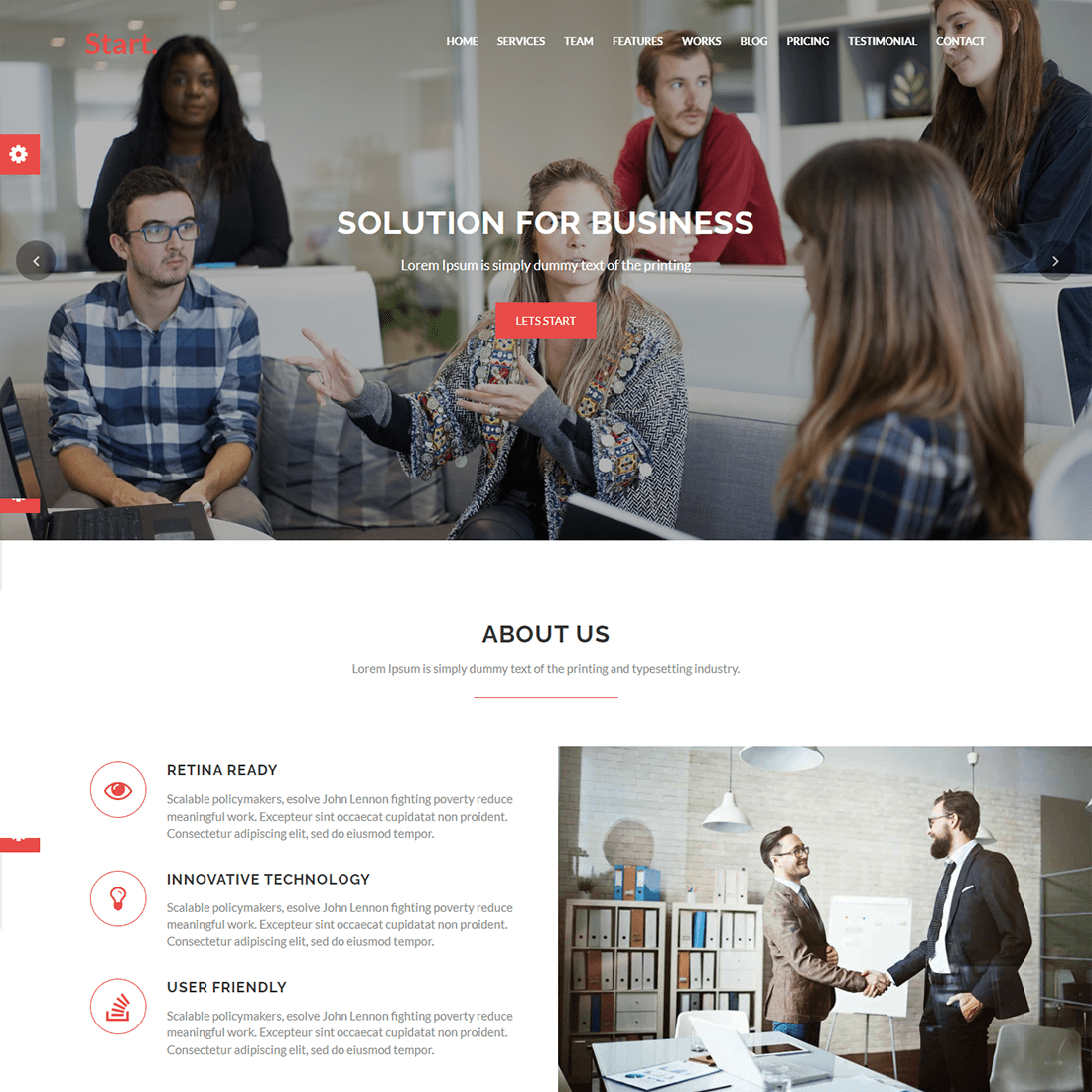 Corporate Business Agency Website Theme cover image.