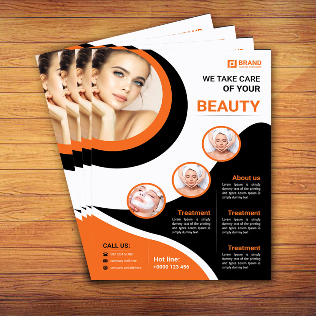 Beauty flyer design template - MasterBundles