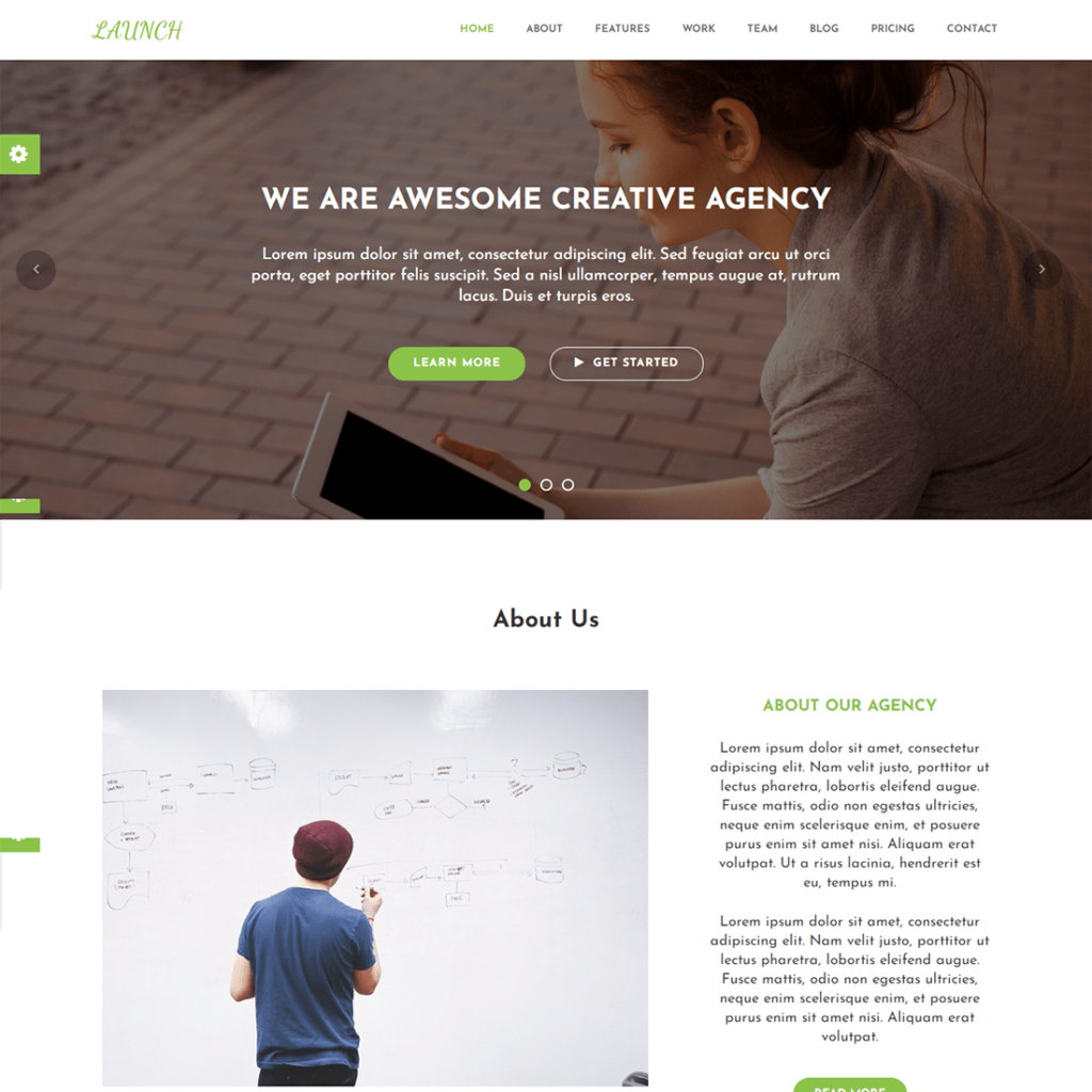 Marketing Digital Agency Website Template - MasterBundles