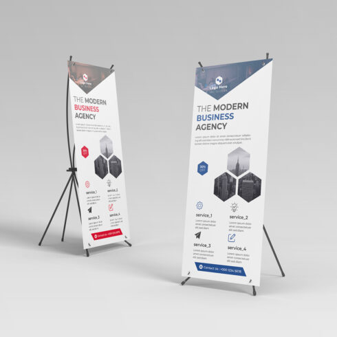 Creative Simple Rollup Banner Template cover image.