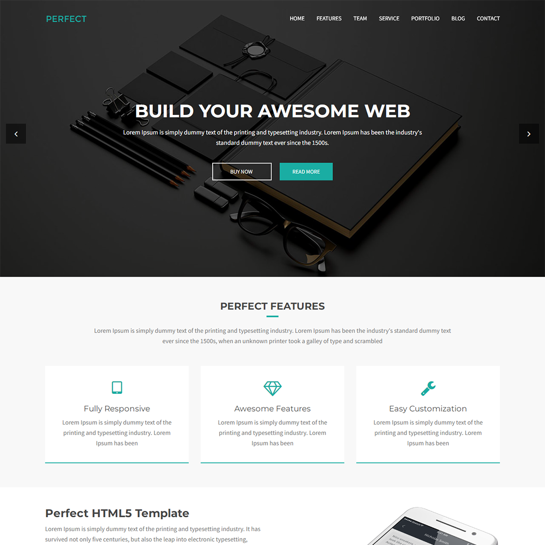 Corporate Business Website HTML Template cover image.
