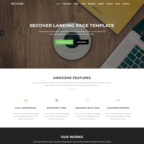 Business Digital Agency Website HTML Template cover image.