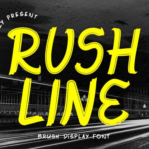 Rushline - Brush Display Font cover image.