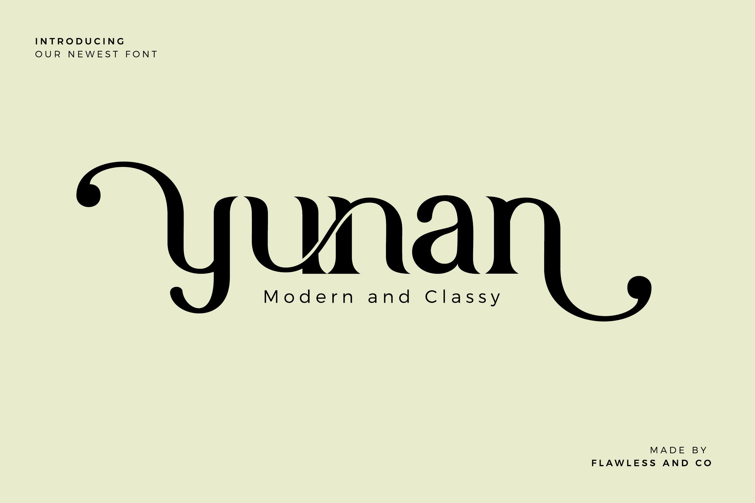 Yunan - Modern and Classy Font cover image.