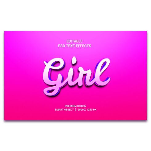 Pink 3D Text Effect for Women\'s Day cover image.