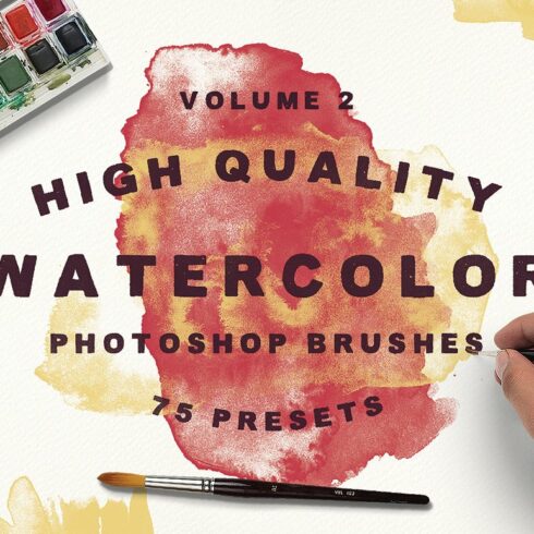 75 Watercolor Brushes - Vol.2cover image.