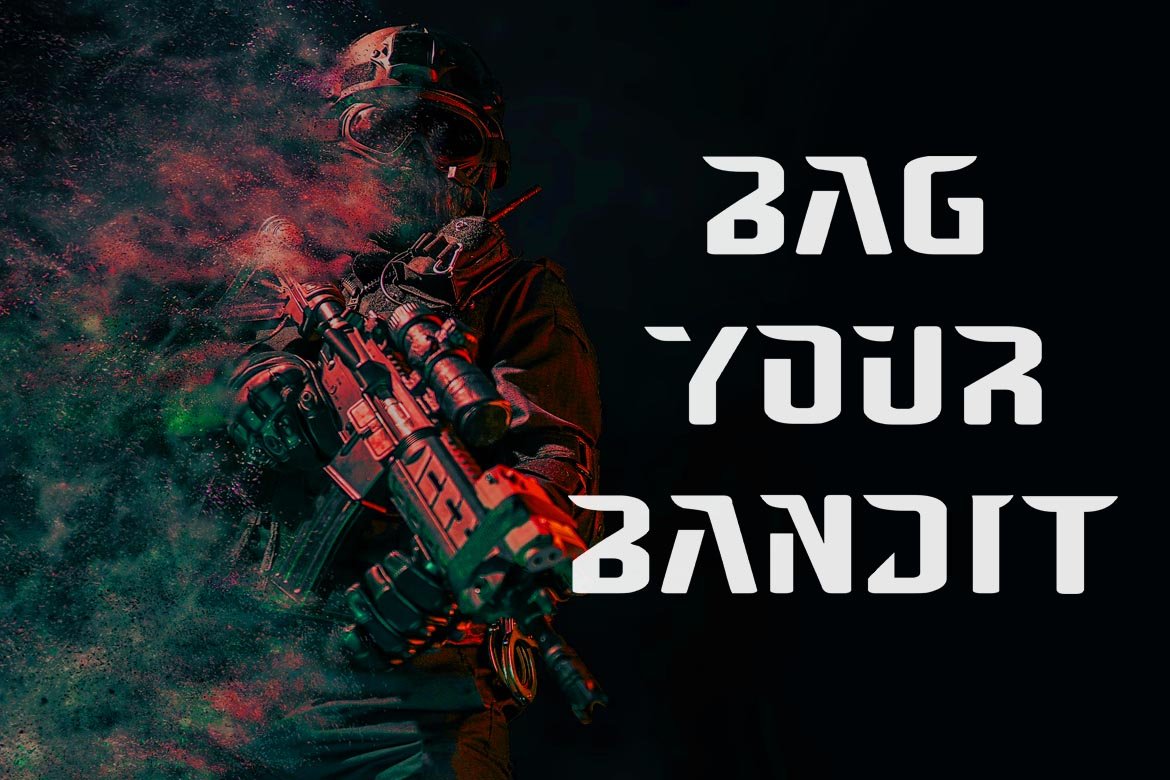 Brigade Modern Techno Military Font preview image.