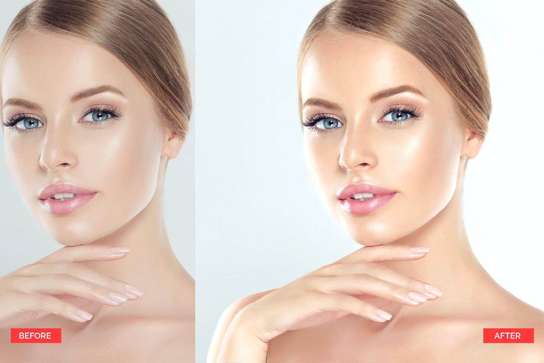 PRO Skin Retouch Photoshop Actionpreview image.