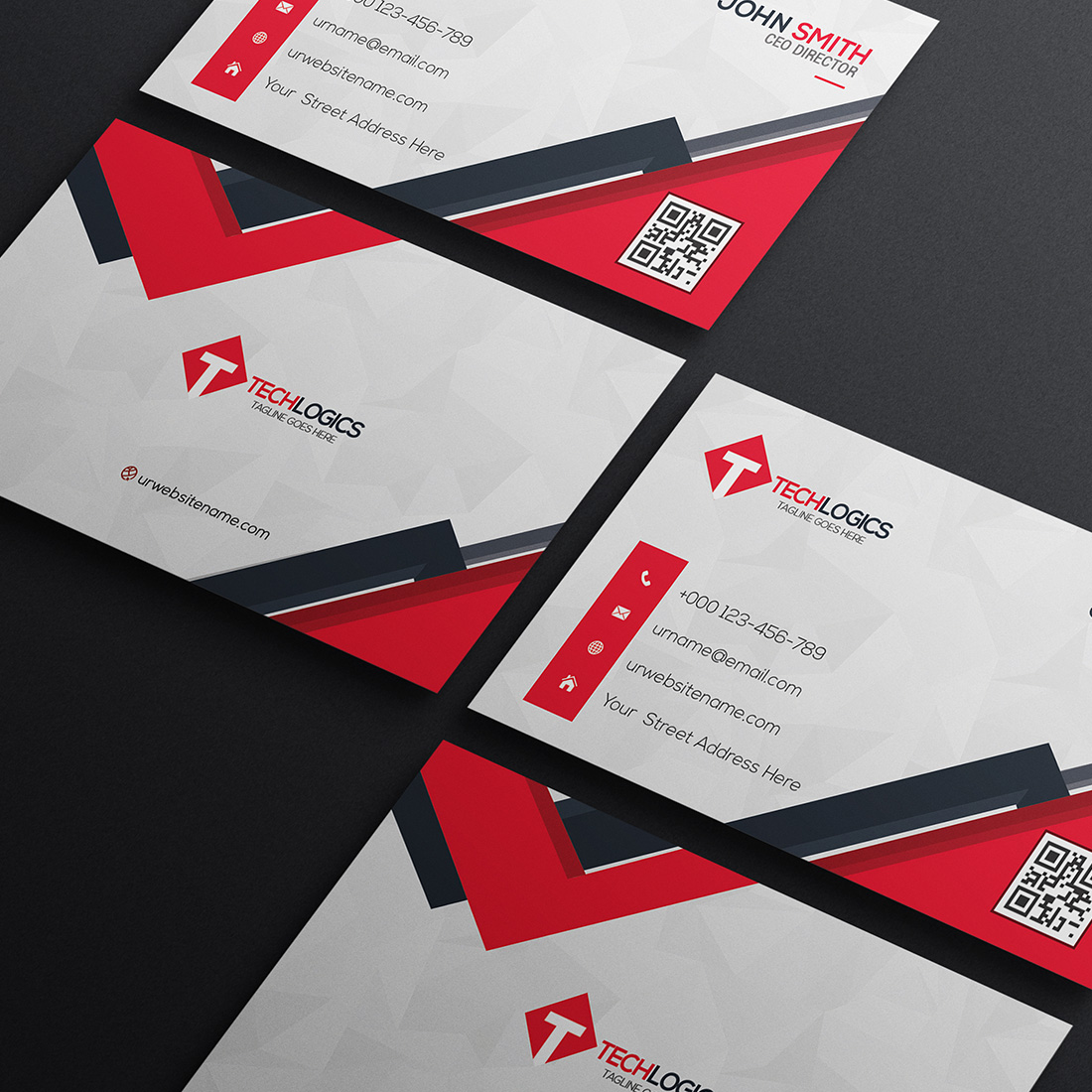 Modern and Creative Corporate Business Card Design In Just 5$ preview image.