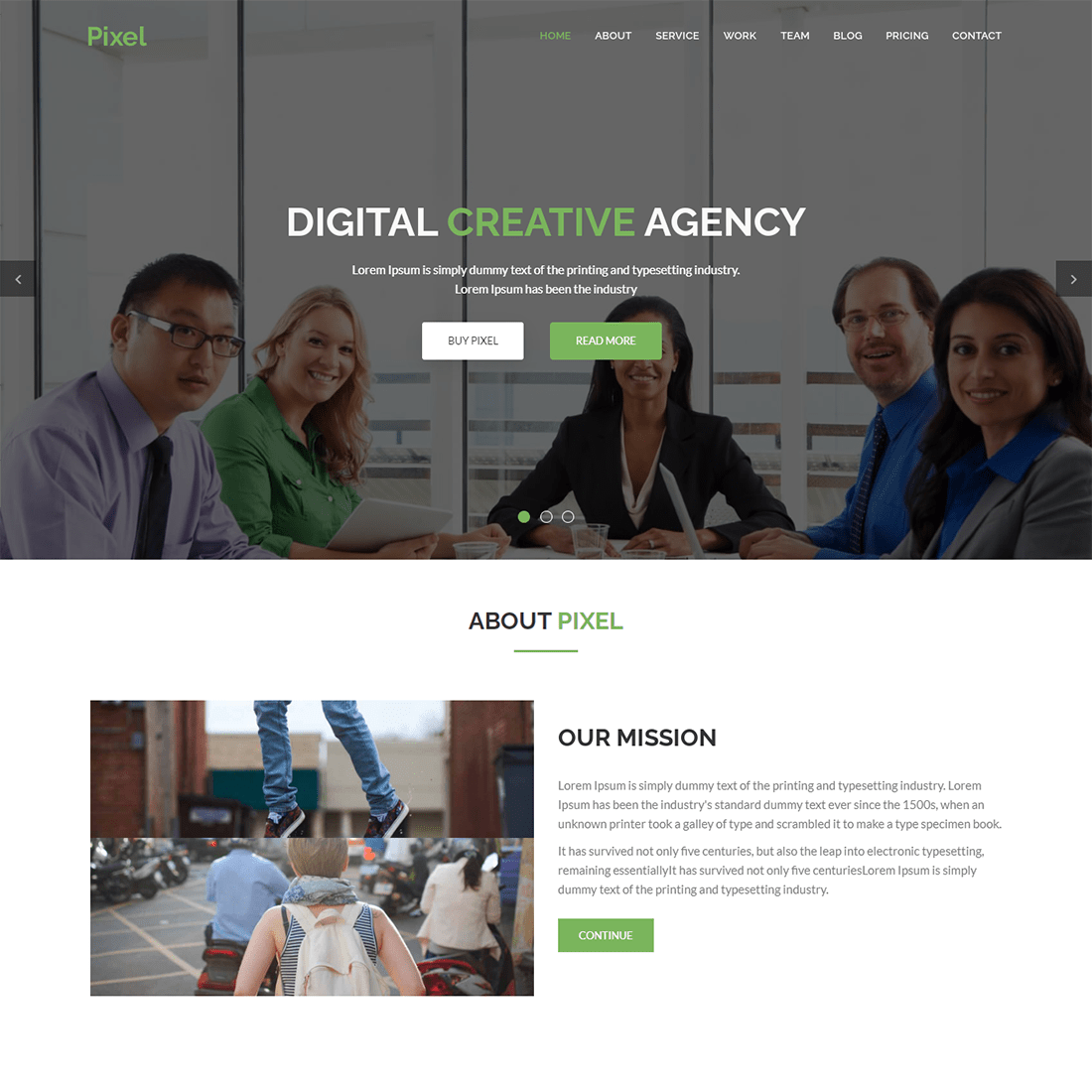 Digital Business Agency HTML Theme preview image.