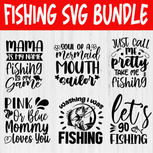 Fishing Svg Design Bundle Vol8 cover image.