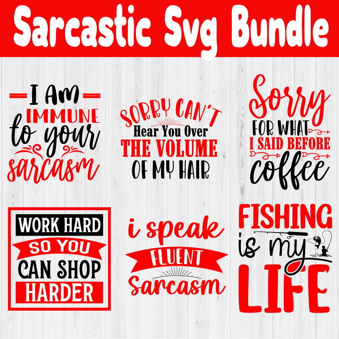 Sarcastic Svg Design Bundle Vol22 cover image.