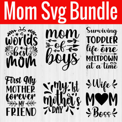 Mommy Svg Bundle vol20 cover image.