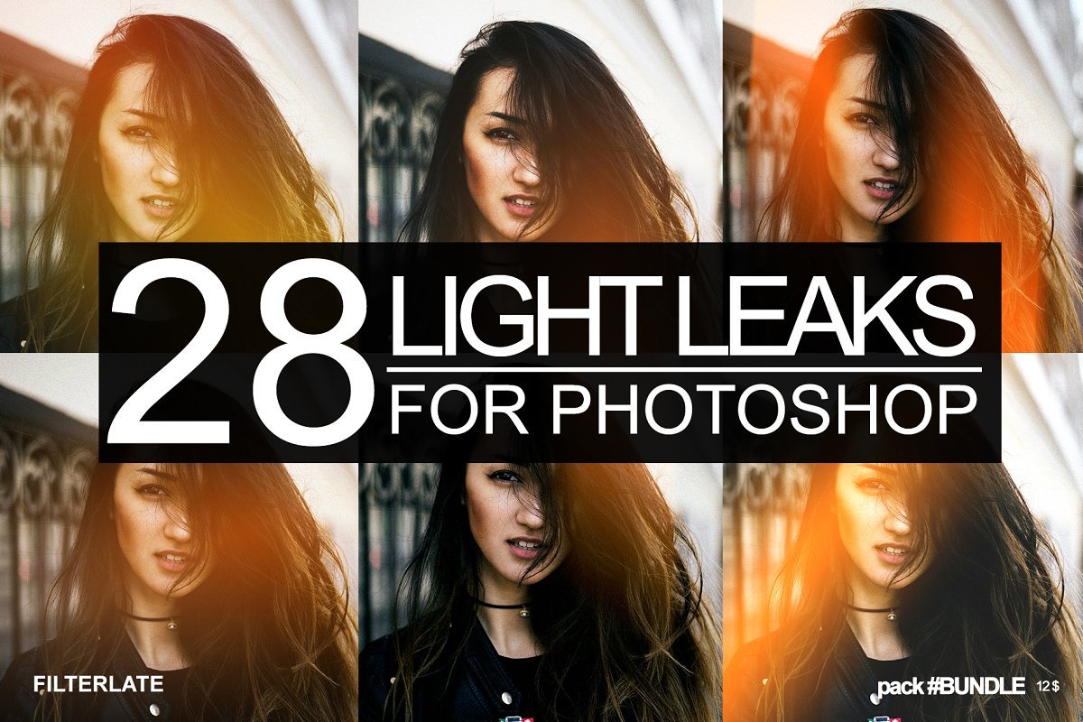 28 Light LEAKS BUNDLE | Ps Actionscover image.