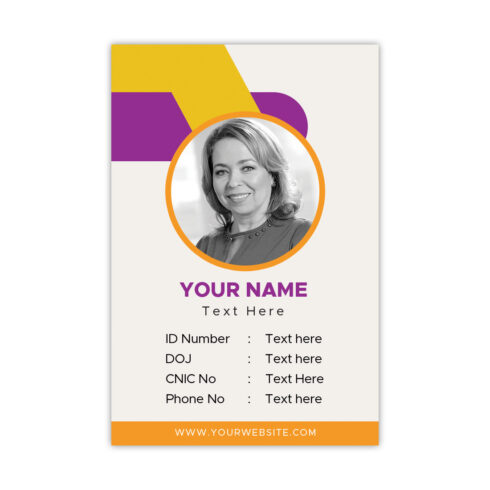 identity card or office card template cover image.