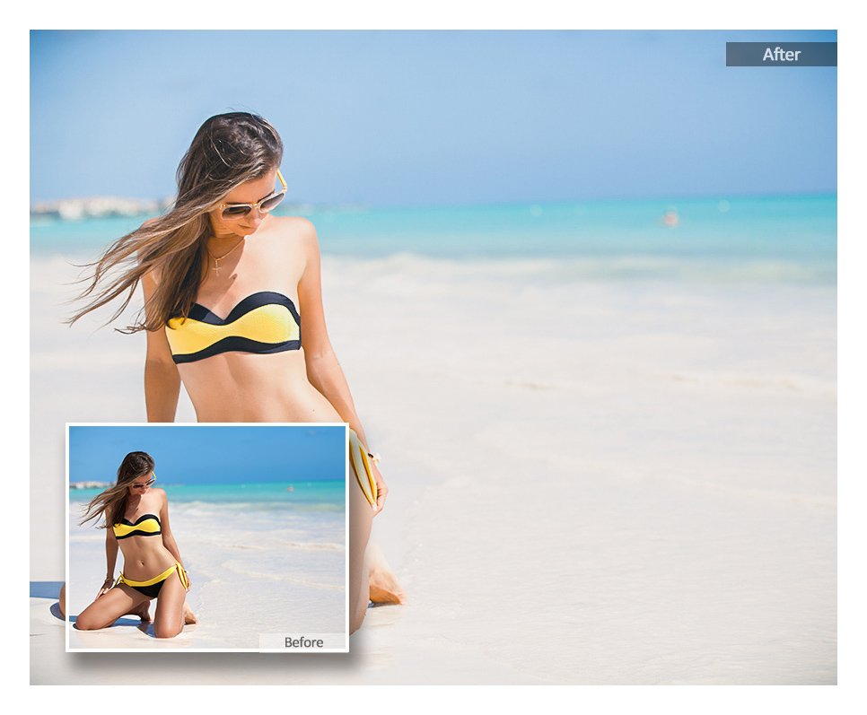 36 Beach Lightroom Presets for Photpreview image.