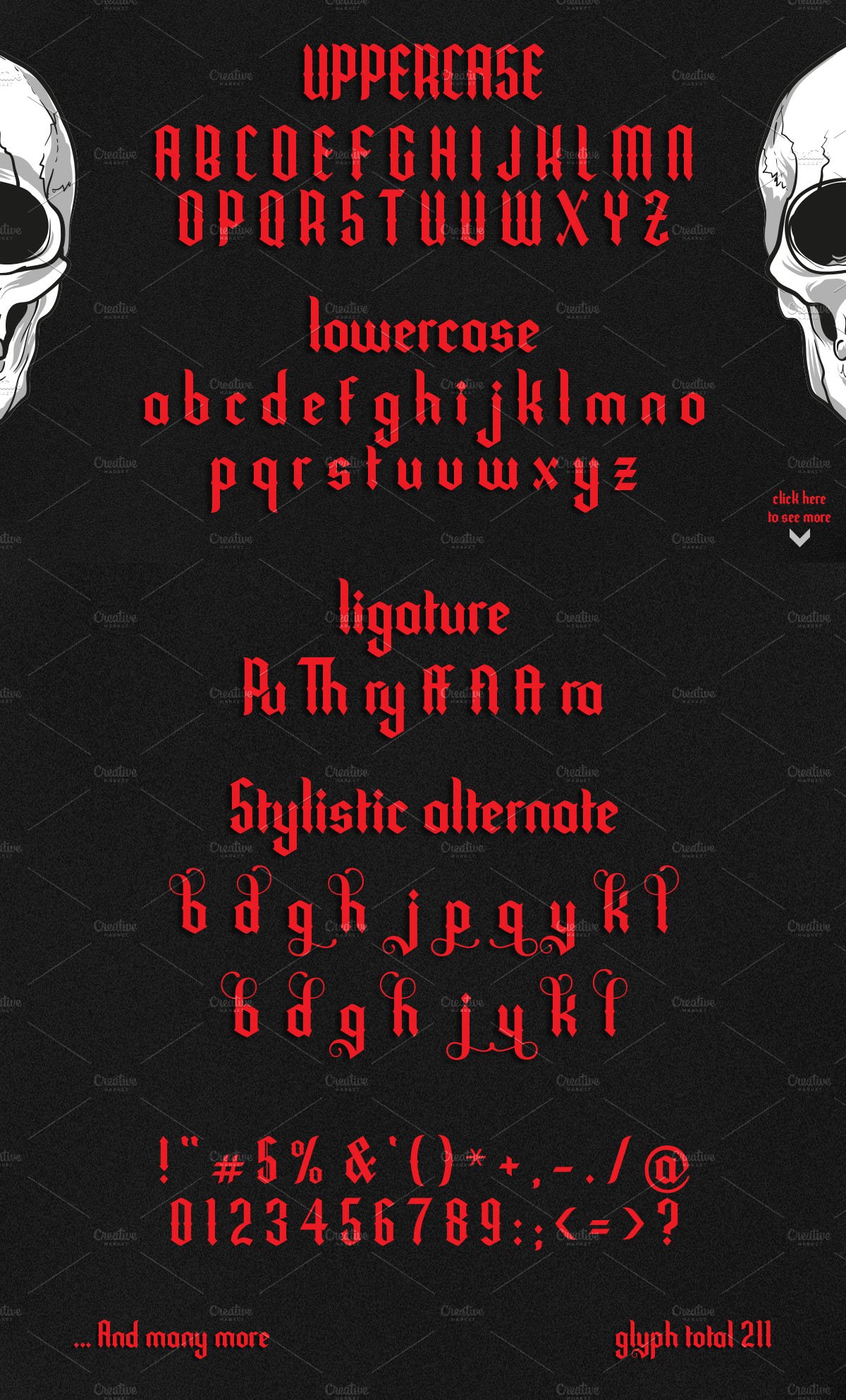 Rampage Font preview image.