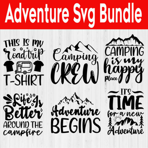 Adventure Svg Quotes Bundle Vol5 cover image.