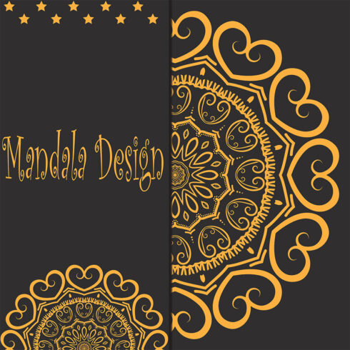 Mandala golden pattern art cover image.