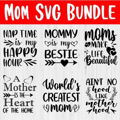 Mom Quote Svg Bundle Vol3 cover image.