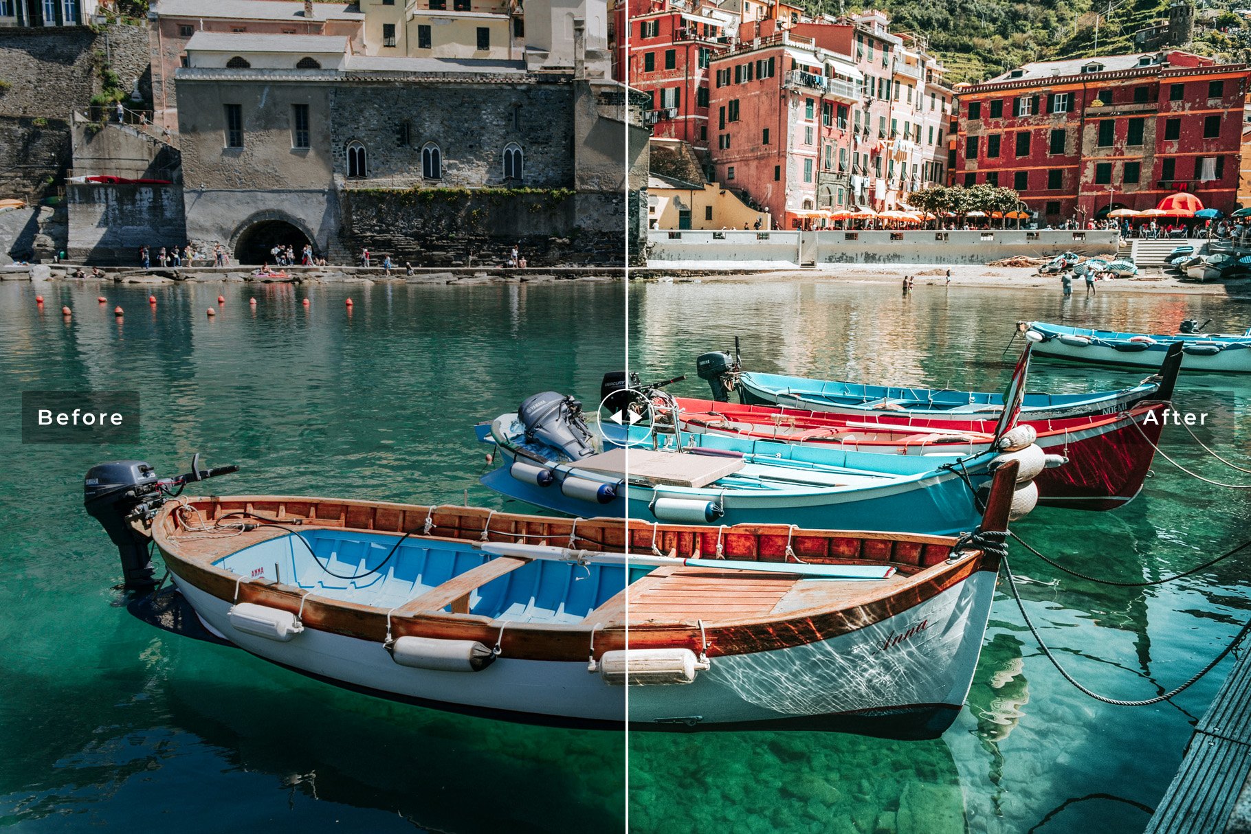 Cinque Terre Pro Lightroom Presetspreview image.