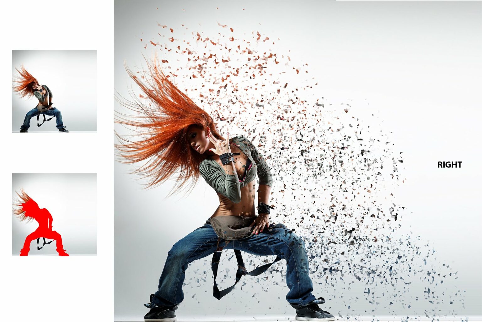 Broken Dispersion Photoshop Action – MasterBundles