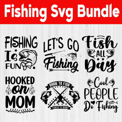 Fishing Svg Quotes Bundle Vol3 cover image.