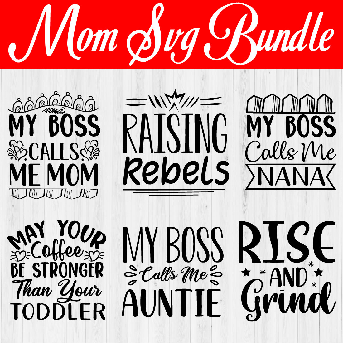 Mom Svg Bundle Vol8 cover image.