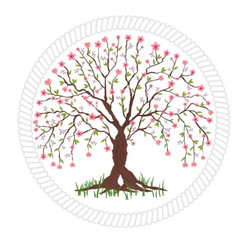 Cherry Blossom Tree vector cover image.
