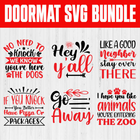 Doormat Svg Design Bundle Vol1 cover image.