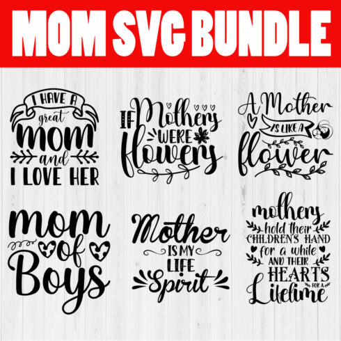 Mom svg Design Bundle Vol25 cover image.