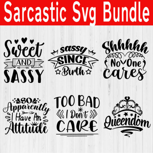 Sarcastic Svg Design Bundle Vol2 cover image.