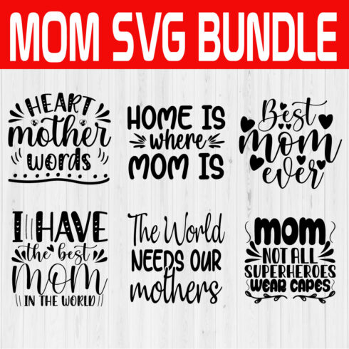 Mom Quote Svg Bundle Vol30 cover image.