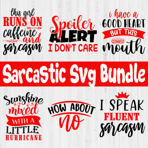 Sarcastic Svg Bundle Vol15 cover image.