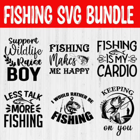 Fishing Svg Design Bundle Vol10 cover image.