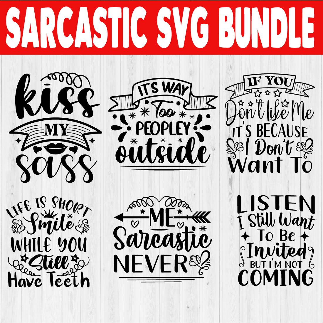 Sarcastic Svg Bundle Vol9 cover image.