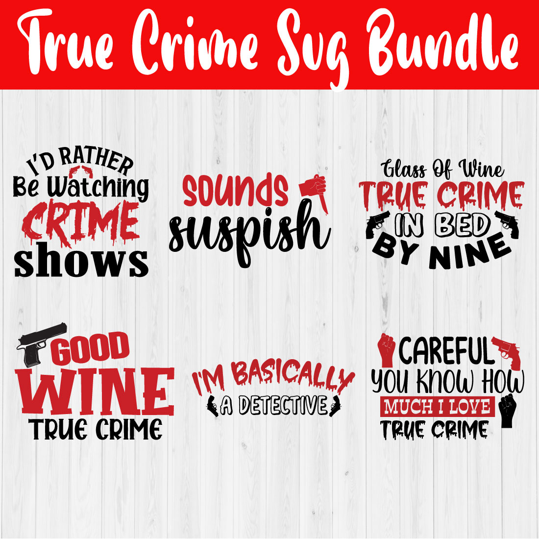 True Crime Design Bundle Vol10 cover image.