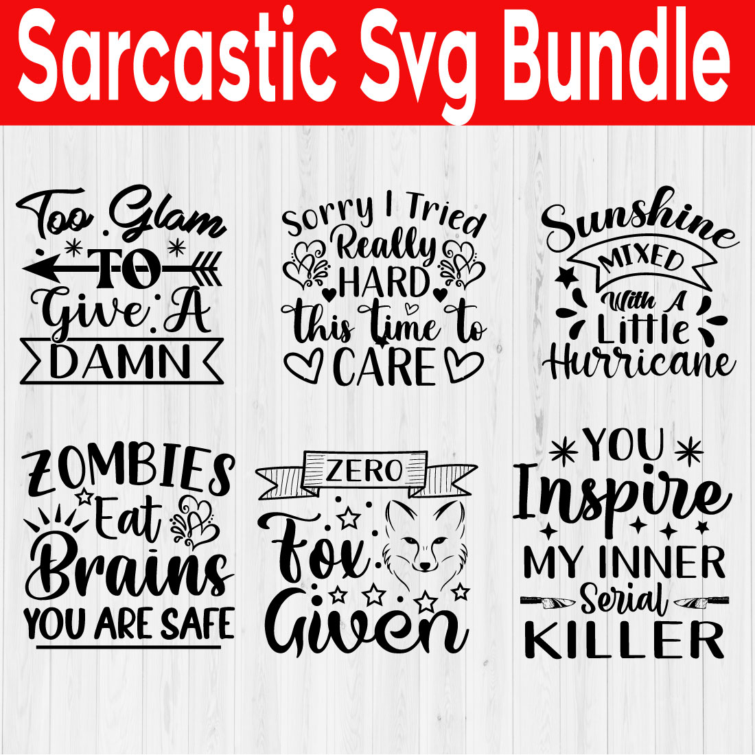 Sarcastic Svg Quotes Bundle Vol3 cover image.